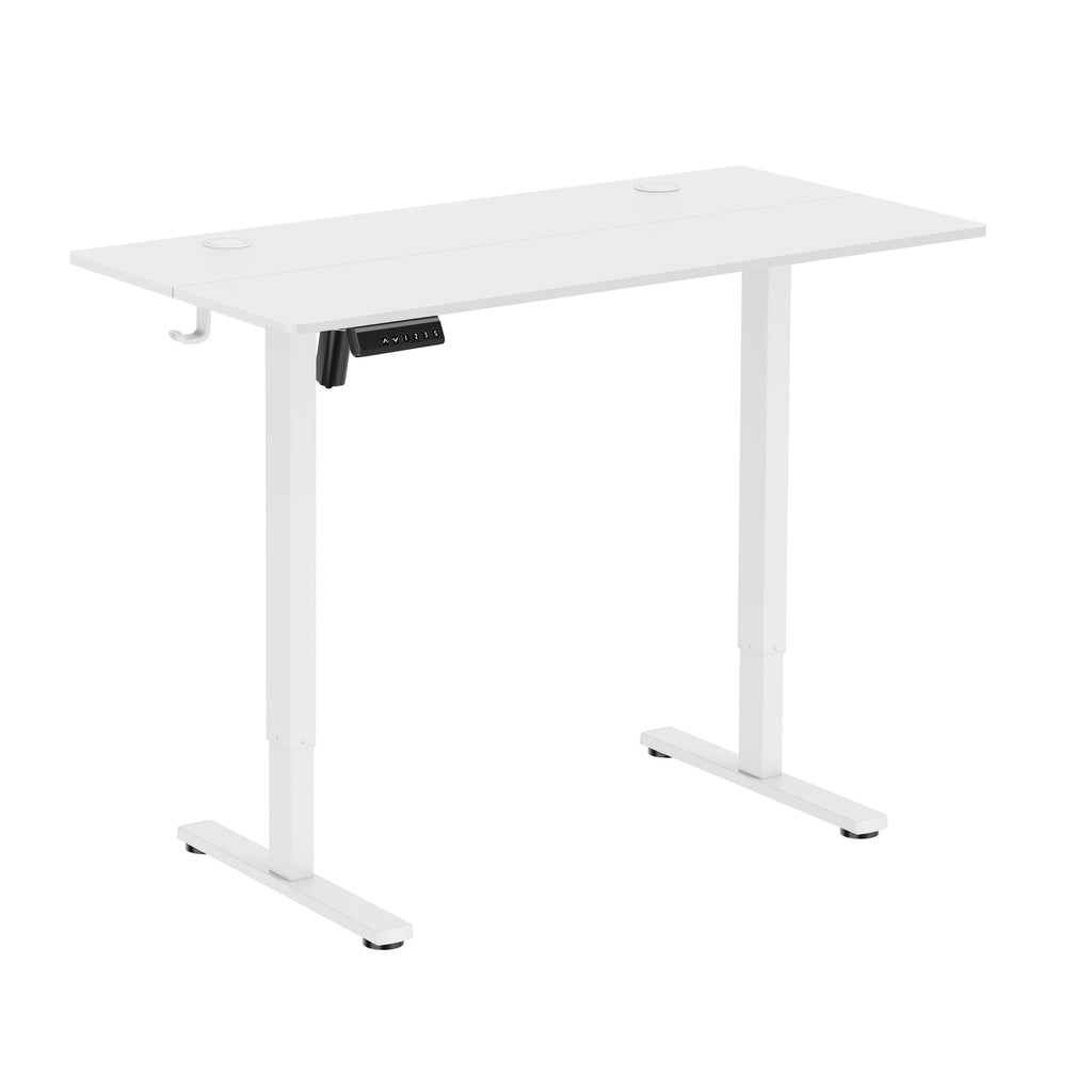 TygerClaw 42 in. Two Stage Column Sit Stand Desk in White