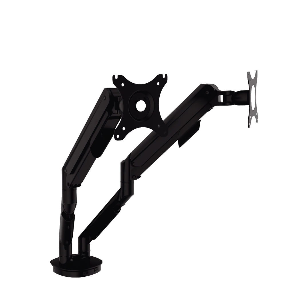 TygerClaw Double extending Arms monitor desk mount for 17"-30" screen with gas