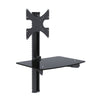 TygerClaw Single AV Component Shelving and TV Bracket Wall Mount