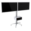 TygerClaw Mobile 2 TVs Stand for 30