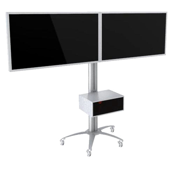 TygerClaw Mobile 2 TVs Stand for 30" - 60" TV