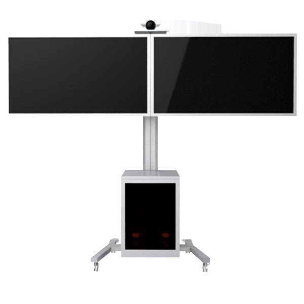 TygerClaw Mobile 2 TVs Stand for 30" - 60" TV