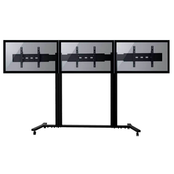 TygerClaw Mobile 3 TVs Stand for 30" - 60" TV