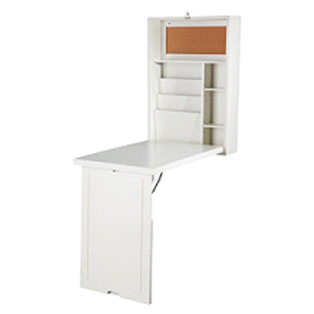 TygerClaw TYDS410014 Wall Mount Convertible Desk Craft Writing Laptop Foldable Shelf Table-White