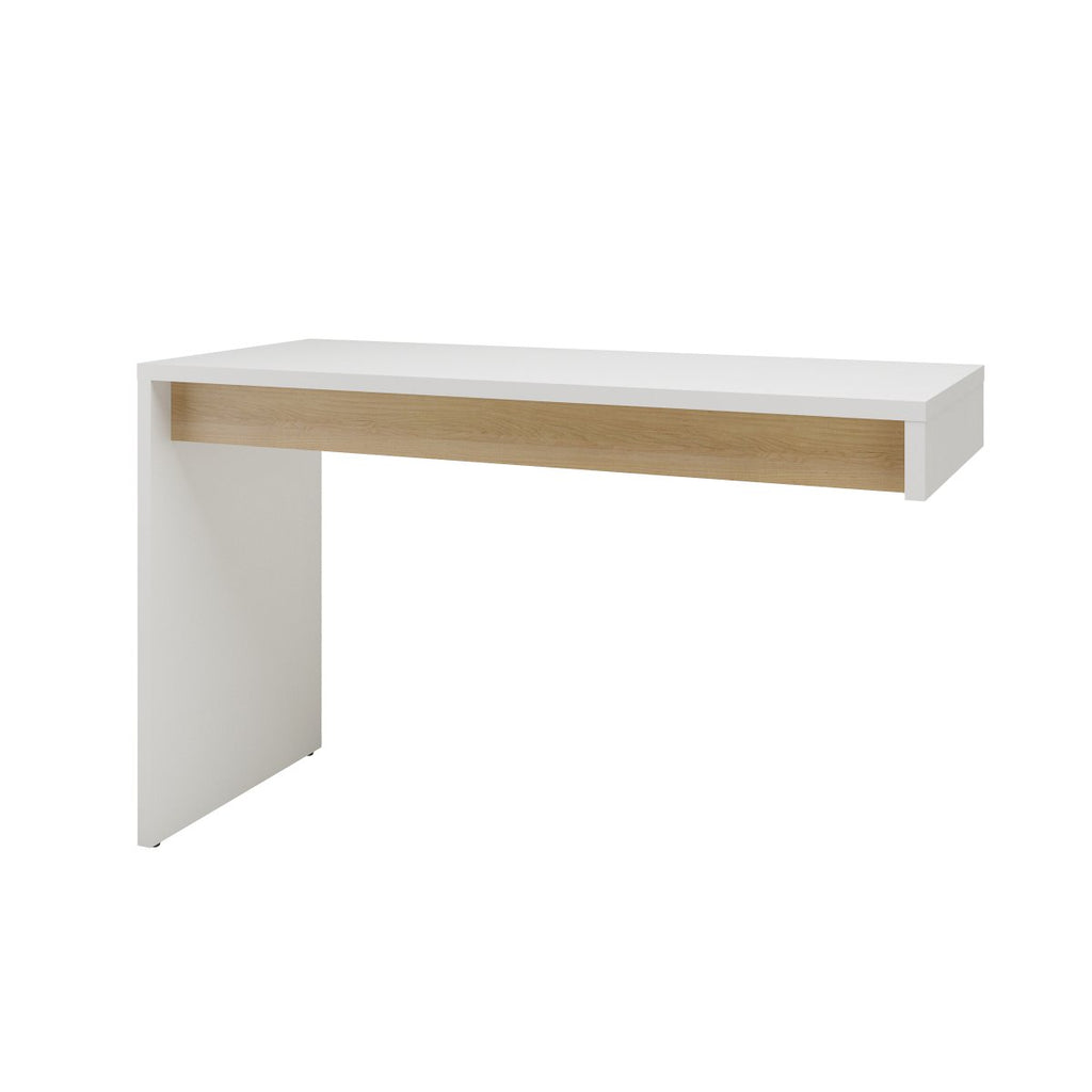 TygerClaw Chrono Reversible Desk Panel, White and Natural Maple-TYDS9211339