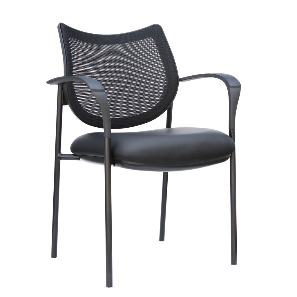 TygerClaw Mesh Mid Back and Fabric Seat Guest Chair