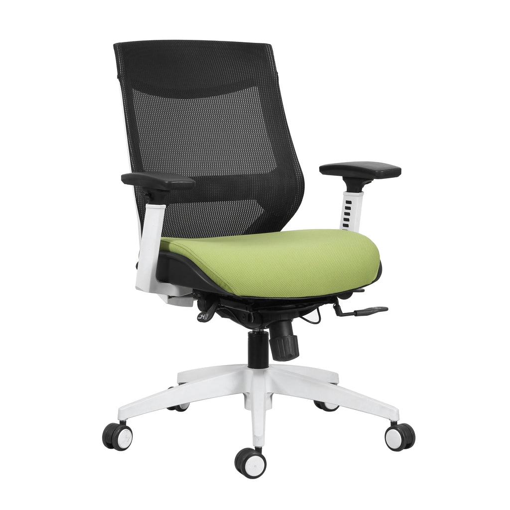 TygerClaw Mesh Mid Back and Fabric Seat Office Chair